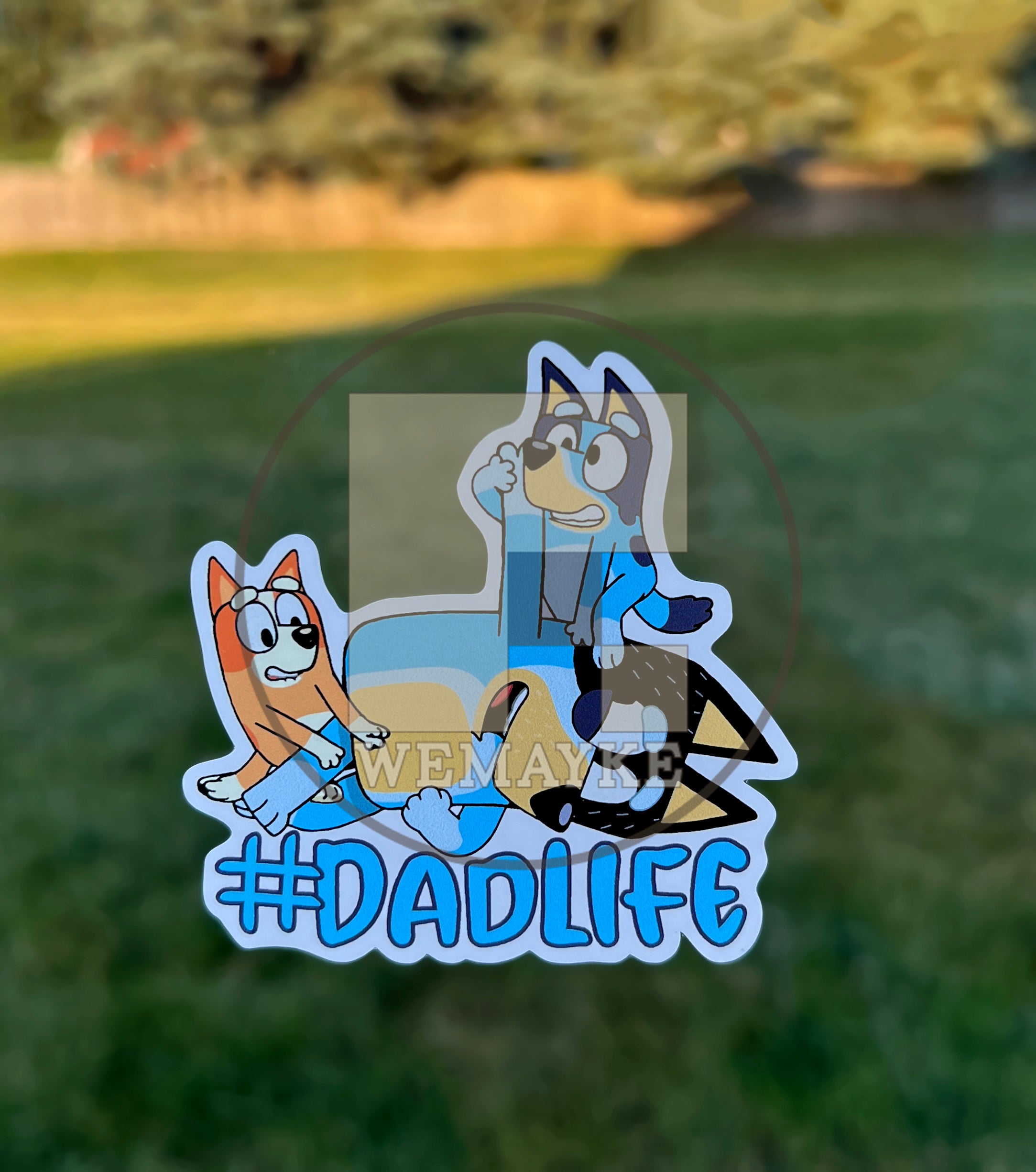 (B29) Dadlife of 2 - Dog Family Decal / Sticker